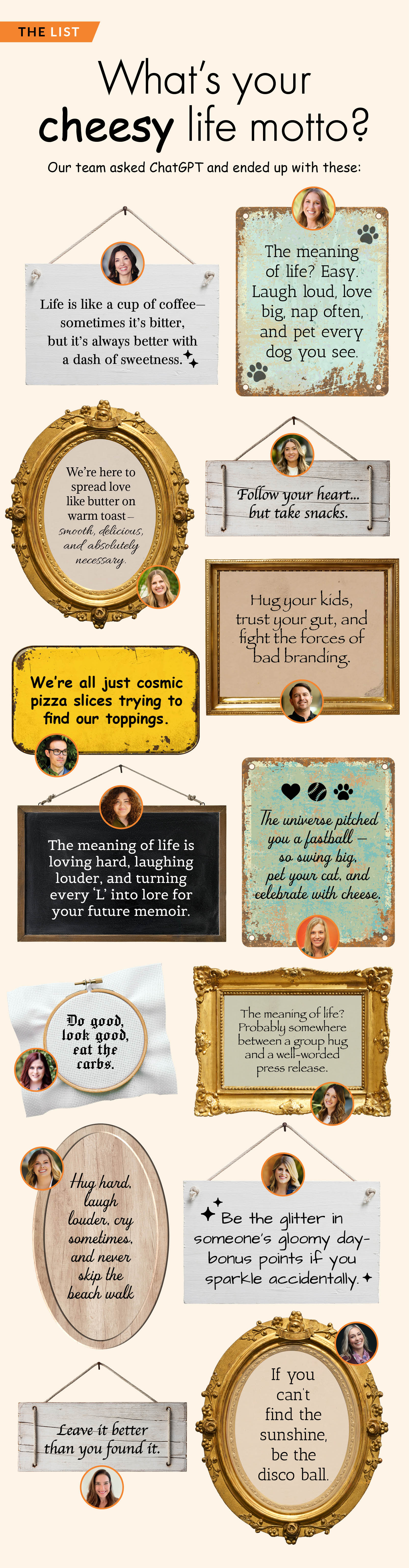 ChatGPT Challenge: What’s your Cheesy Life Motto?