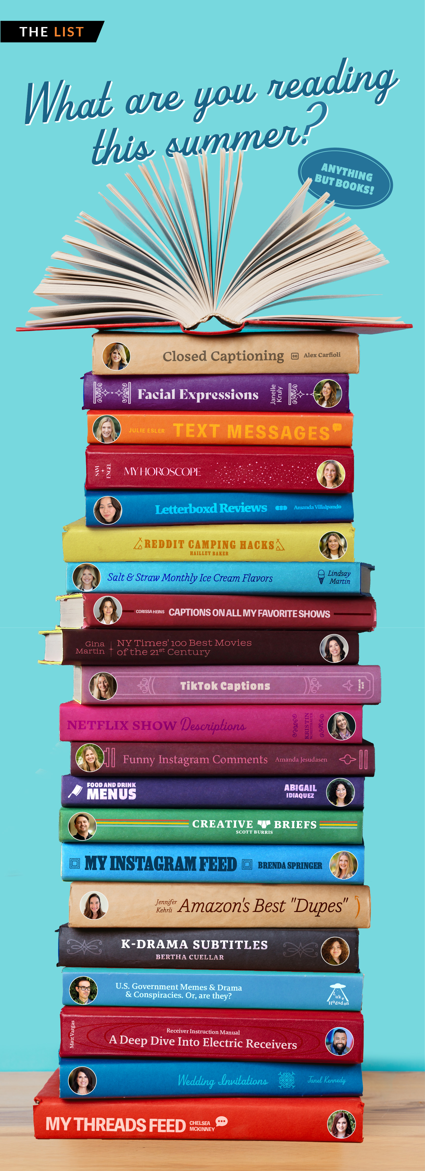 What are you reading this summer? Anything but books!