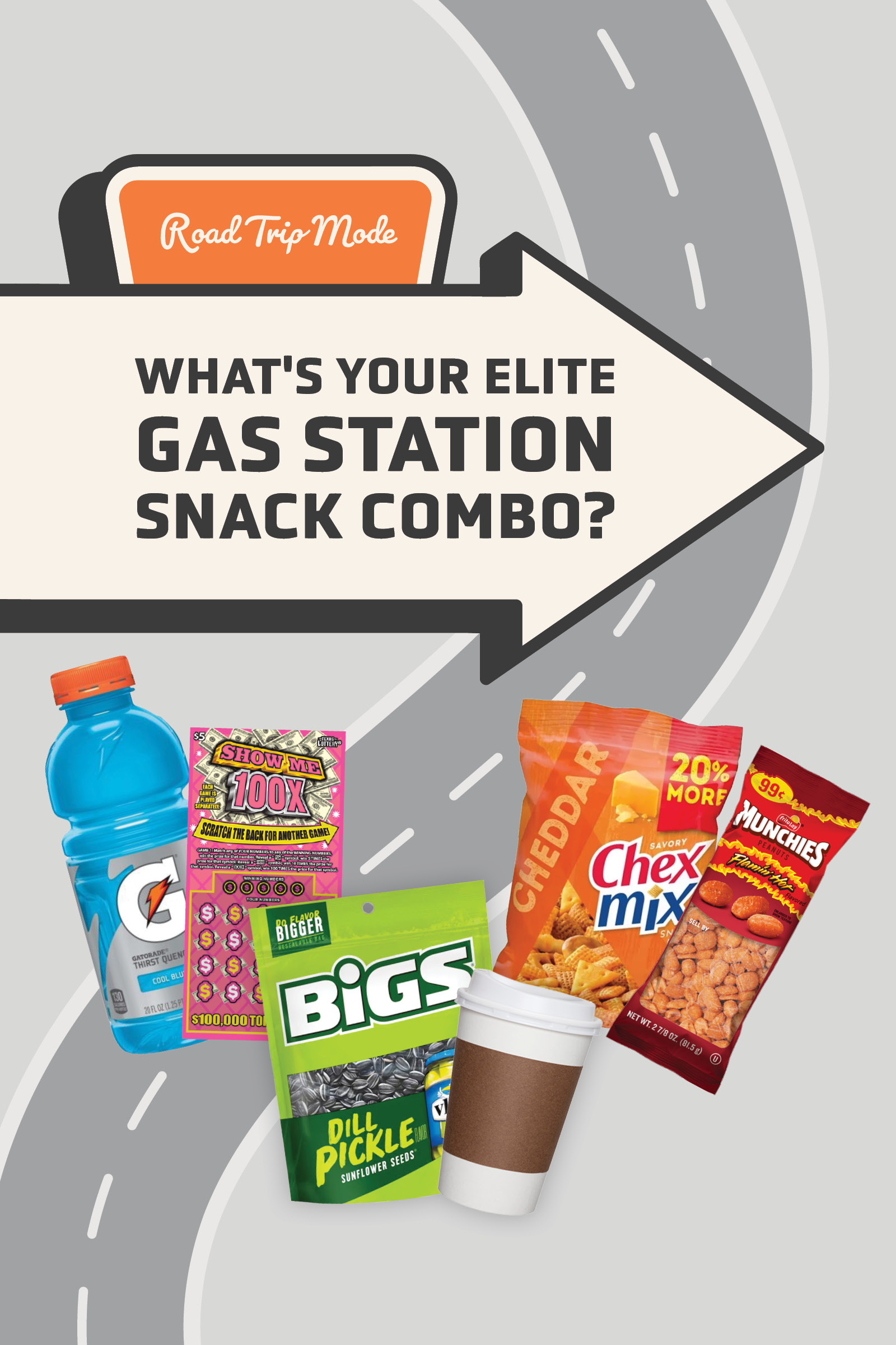 Road Trip Mode: What’s your elite gas station snack combo?