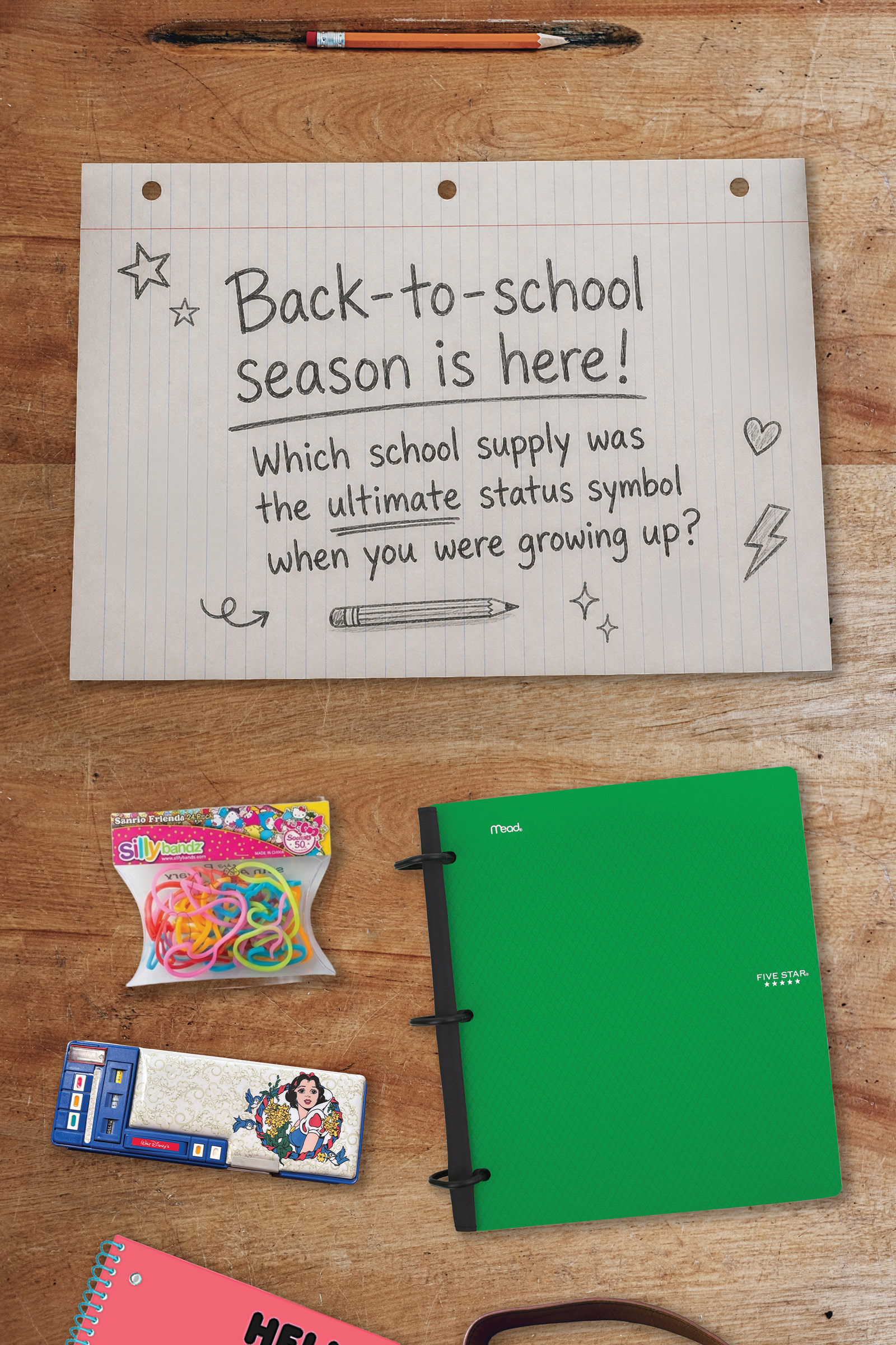 Back-to-school season is here! Which school supply was the ultimate status symbol when you were growing up?