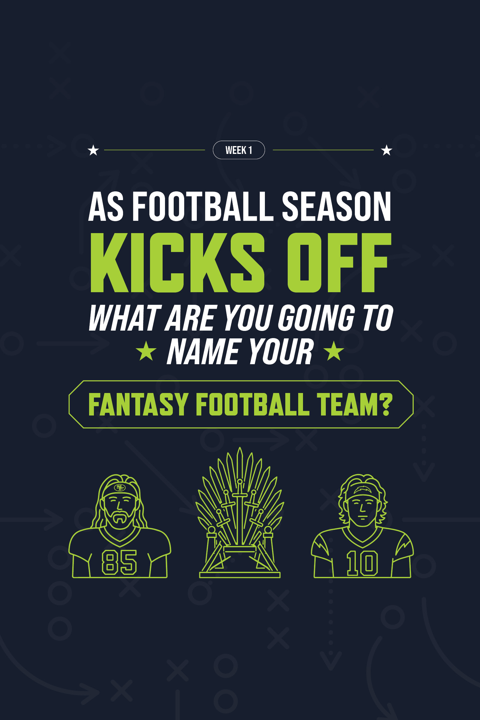 As football season kicks off, what are you going to name your fantasy football team?